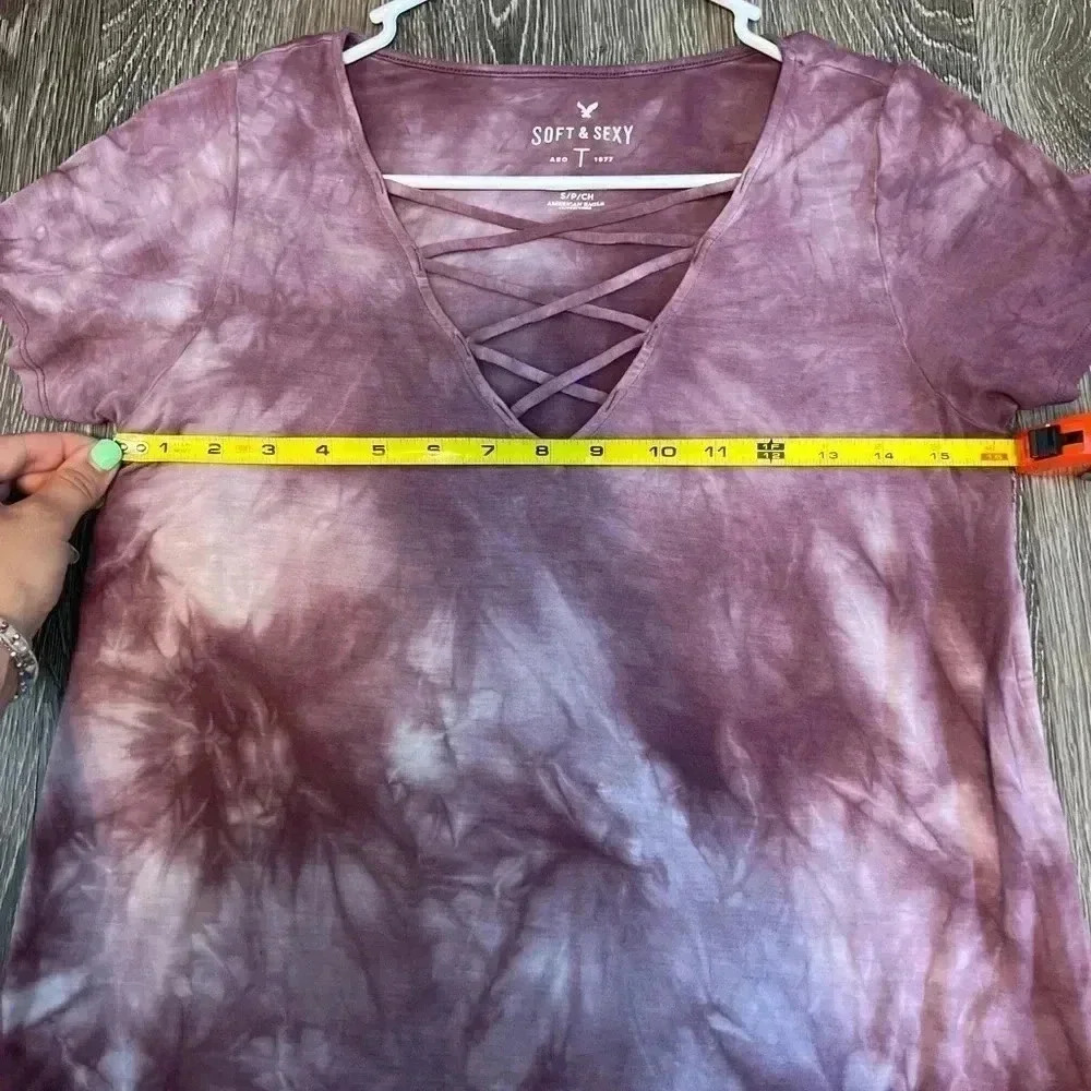 American Eagle Outfitters Women’s Soft & Sexy Tie Dye Shirt. Size Small - Picture 5 of 5